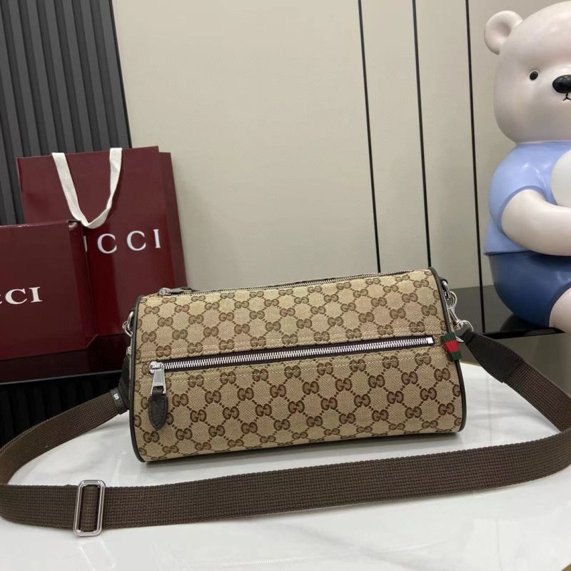 Gucci GG Canvas Small Cylinder Bag