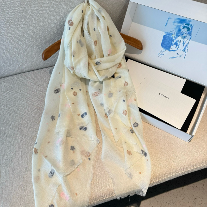 Chanel Light-Weight Cashmere Scarf