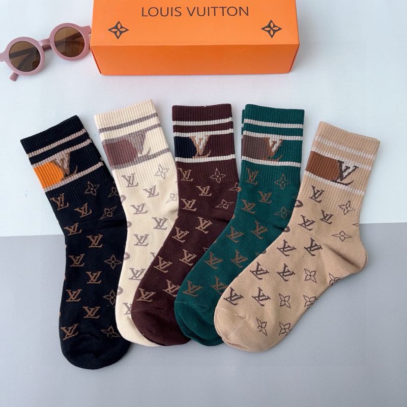 LV Socks ( 5 pairs)