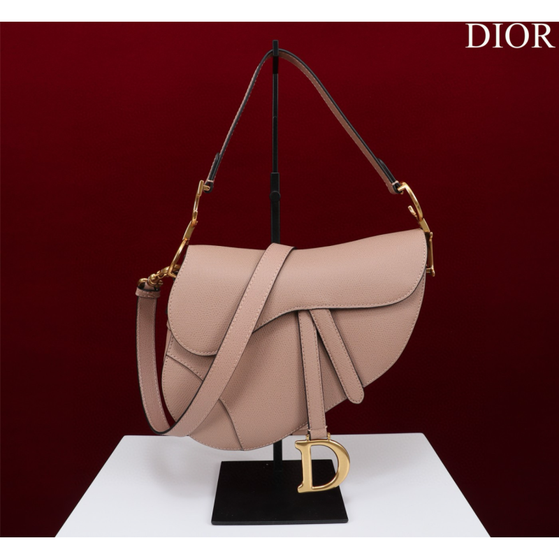 Dior Saddle Bag with strap-Blush 