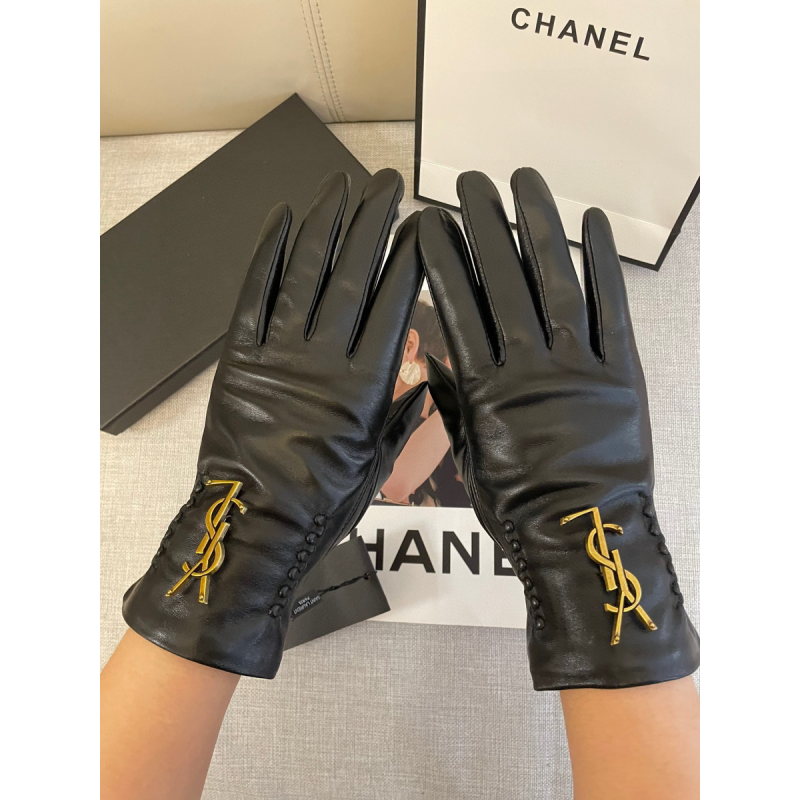 YSL Lambskin Gloves